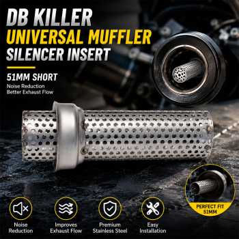 LKV Db Killer Universal Muffler Silencer Peredam Knalpot Motor 51mm - ES01020