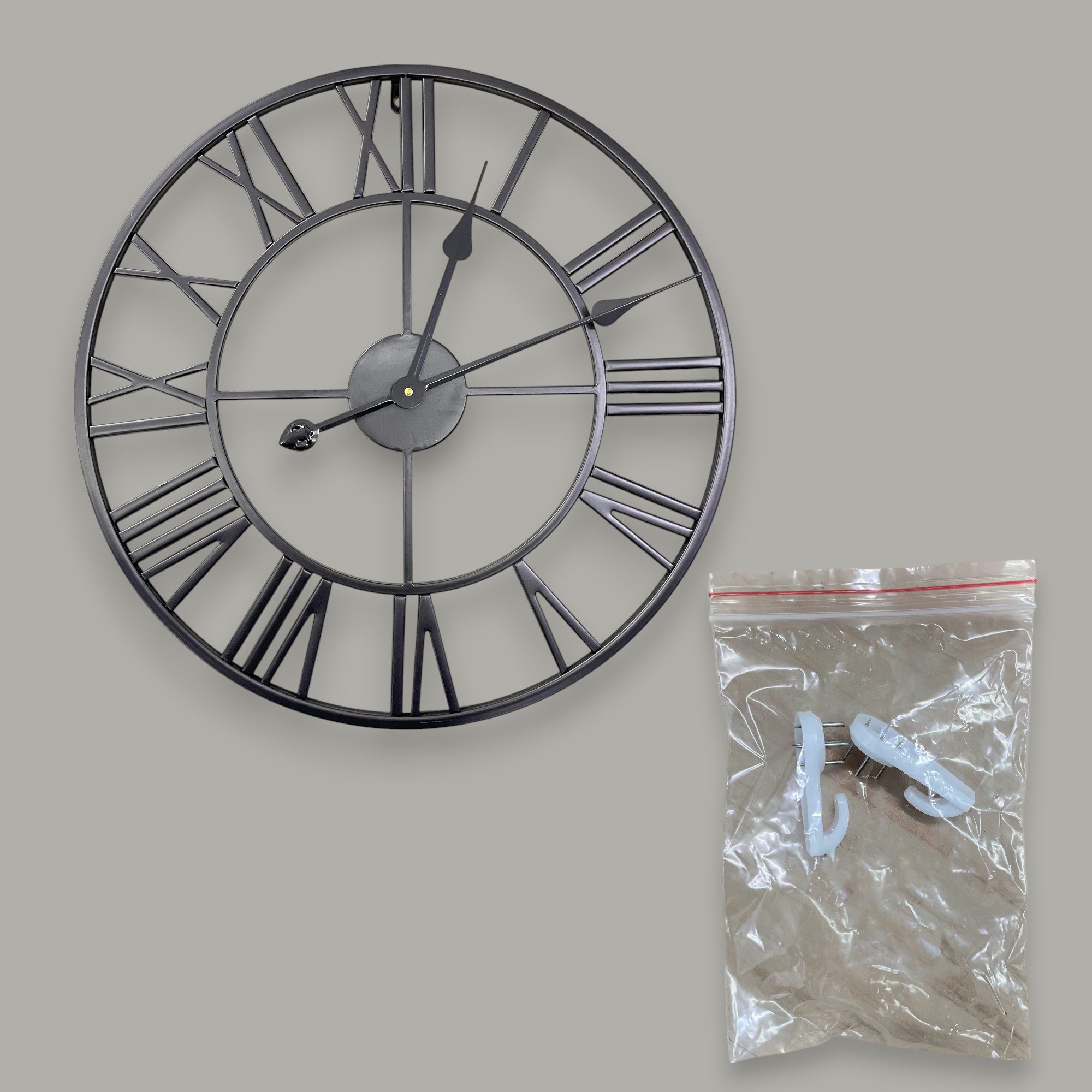 Meigar Jam Dinding Bulat Quartz Creative Model Vintage 49.5cm - H68 Gambar produk Meigar Jam Dinding Bulat Quartz Creative Model Vintage 49.5cm - H68 - 6