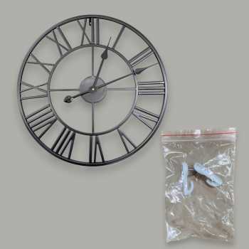 Gambar produk Meigar Jam Dinding Bulat Quartz Creative Model Vintage 49.5cm - H68 - 6