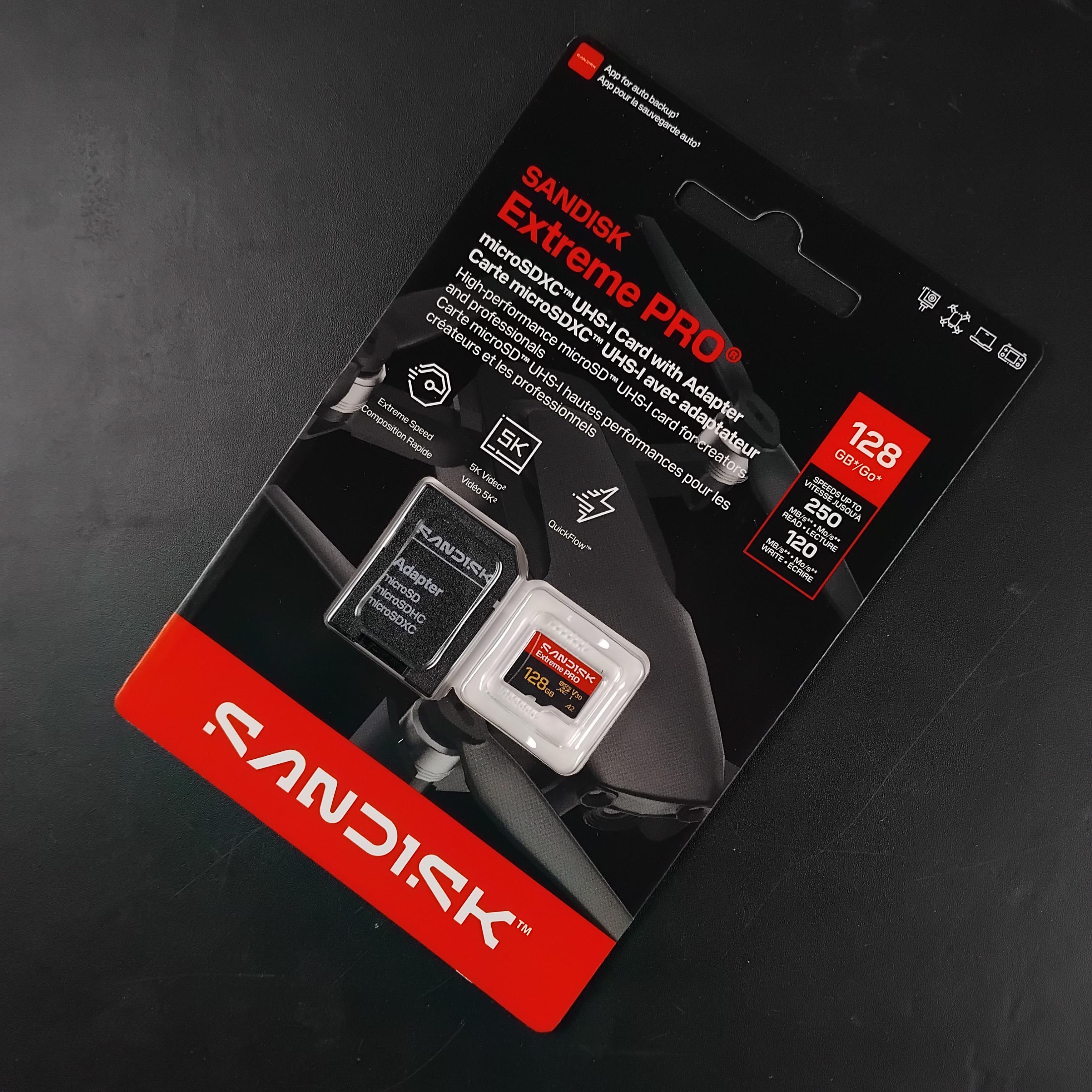 SanDisk Extreme Pro microSDXC UHS-I U3 V30 250MB/s 128GB - SDSQXCJ Gambar produk SanDisk Extreme Pro microSDXC UHS-I U3 V30 250MB/s 128GB - SDSQXCJ - 1