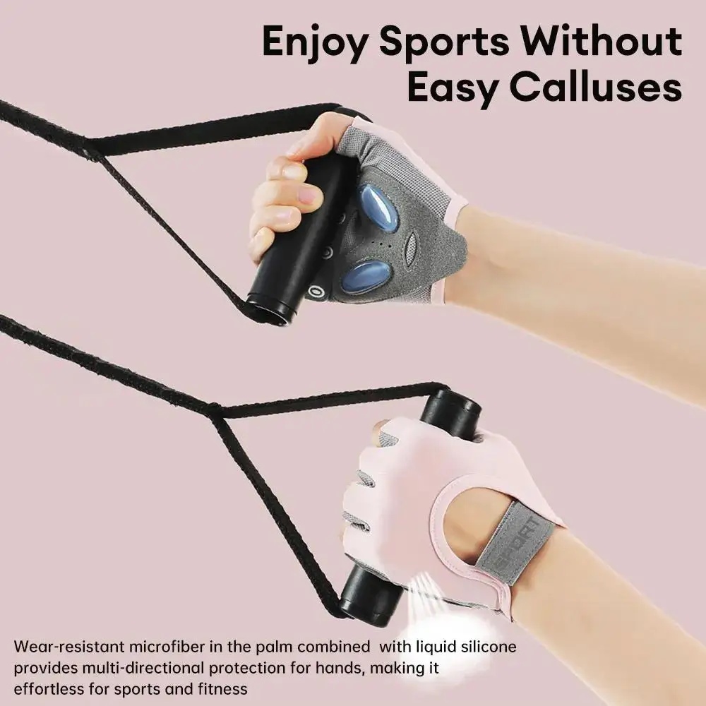 OZARE Sarung Tangan Olahraga Gym Half Finger Gloves Breathable L - TS-25 Gambar produk OZARE Sarung Tangan Olahraga Gym Half Finger Gloves Breathable L - TS-25 - 6