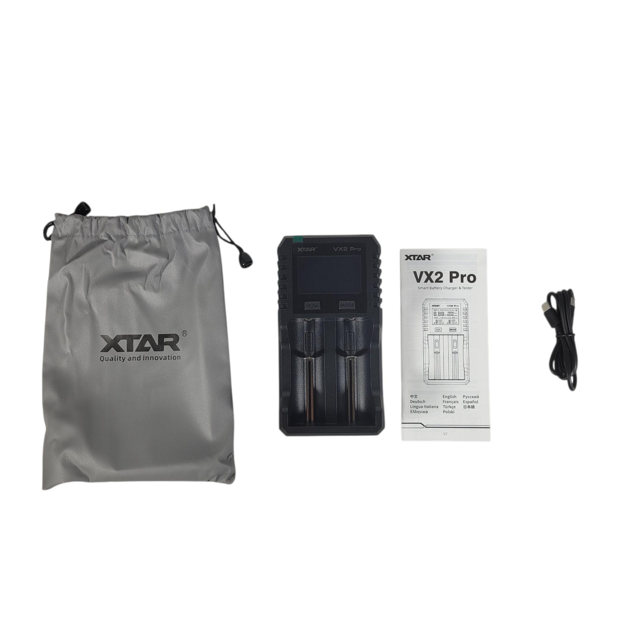 Gambar produk XTAR Charger Baterai 2 Slot AA AAA 3.7V Li-Ion 3.2V LiFePO4 1.2V Ni-MH - VX2 PRO KT - 5
