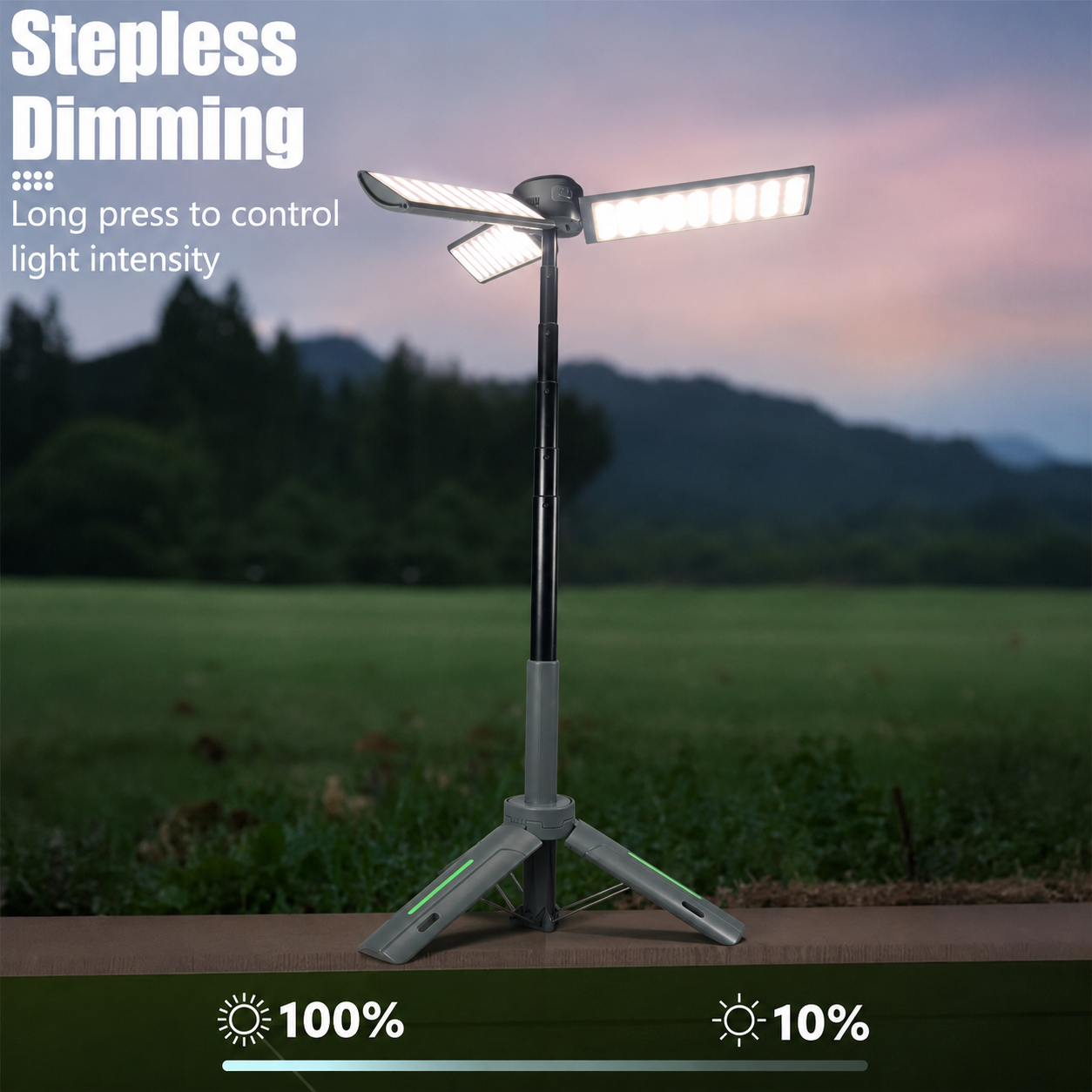 BUB Lampu LED Camping Teleskopik 360 Dimmable Waterproof 20W 8000mAh - KXK-2086 Gambar produk BUB Lampu LED Camping Teleskopik 360 Dimmable Waterproof 20W 8000mAh - KXK-2086 - 4