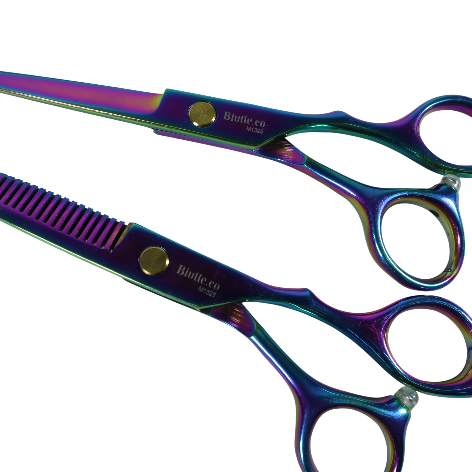 Biutte.co Gunting Rambut Lurus Sasak Buffing Stainless Steel 2 PCS - M1325 Gambar produk Biutte.co Gunting Rambut Lurus Sasak Buffing Stainless Steel 2 PCS - M1325 - 4