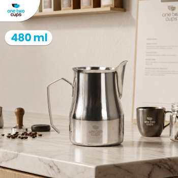 One Two Cups Milk Jug Pitcher Susu Latte Art Espresso Stainless Steel - AA050