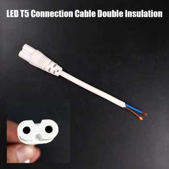 Trao Kabel Sambungan Lampu LED T5 Fitting Socket 2 Pin 1 Sisi - T-521