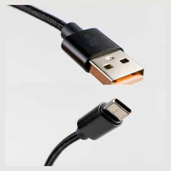Gambar produk Dragon Line Kabel Data USB Type C Multifungsi Braided 480Mbps 30cm - AV140 - 2