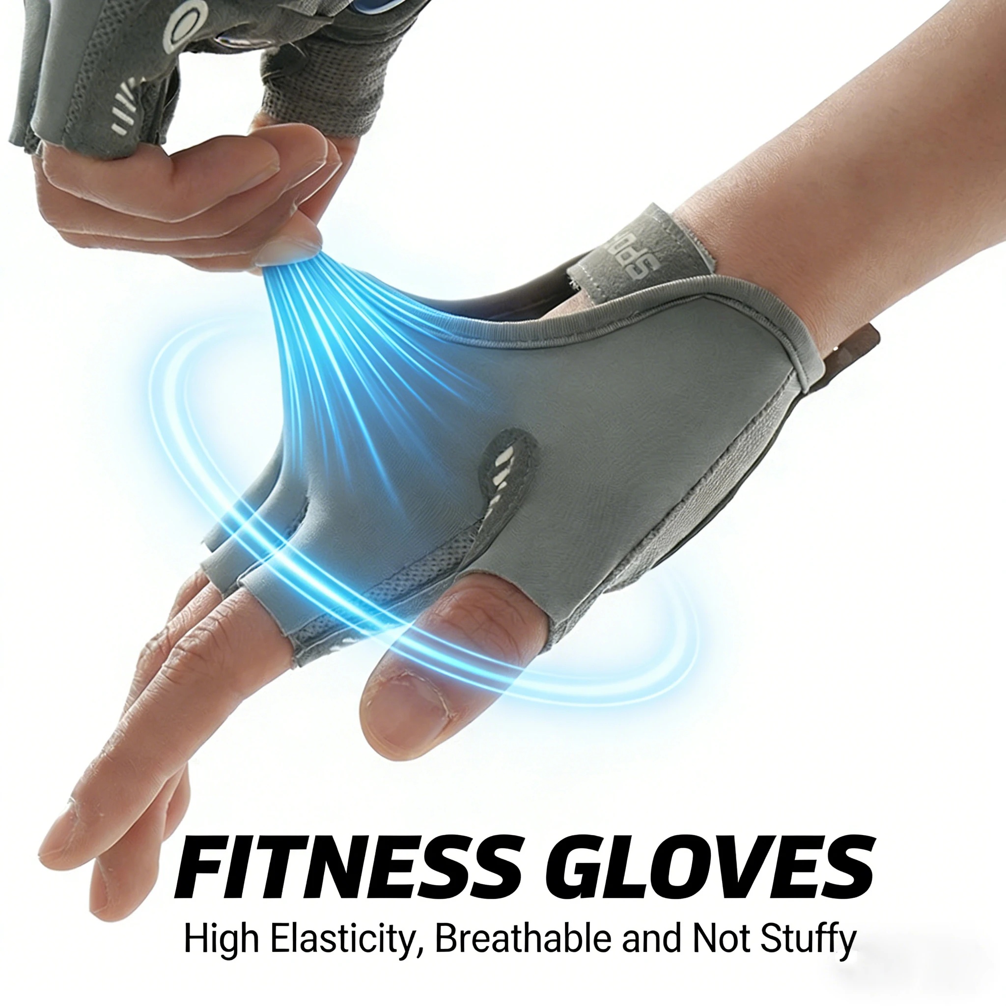 OZARE Sarung Tangan Olahraga Gym Half Finger Gloves Breathable L - TS-25 Gambar produk OZARE Sarung Tangan Olahraga Gym Half Finger Gloves Breathable L - TS-25 - 3