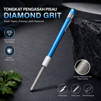 GoldenLi Tongkat Pengasah Pisau Diamond Knife Sharpener - 4H56
