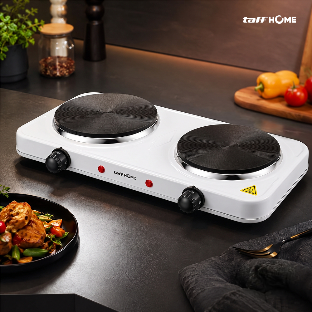 Gambar produk TaffHOME Kompor Listrik 2 Tungku Portable Hot Plate 2000W - H2-2000-04 - 6