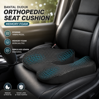 LVLY Bantal Duduk Kursi Mobil Orthopedic Seat Cushion Memory Foam - L-1A