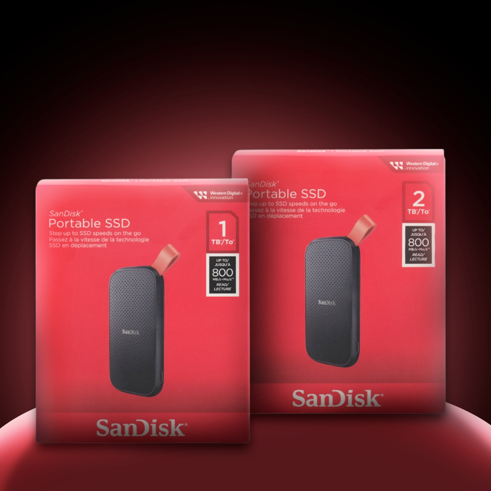 SanDisk Portable SSD 800MB/s USB 3.2 Gen 2 2TB - SDSSDE30-G26 Gambar produk SanDisk Portable SSD 800MB/s USB 3.2 Gen 2 2TB - SDSSDE30-G26 - 2