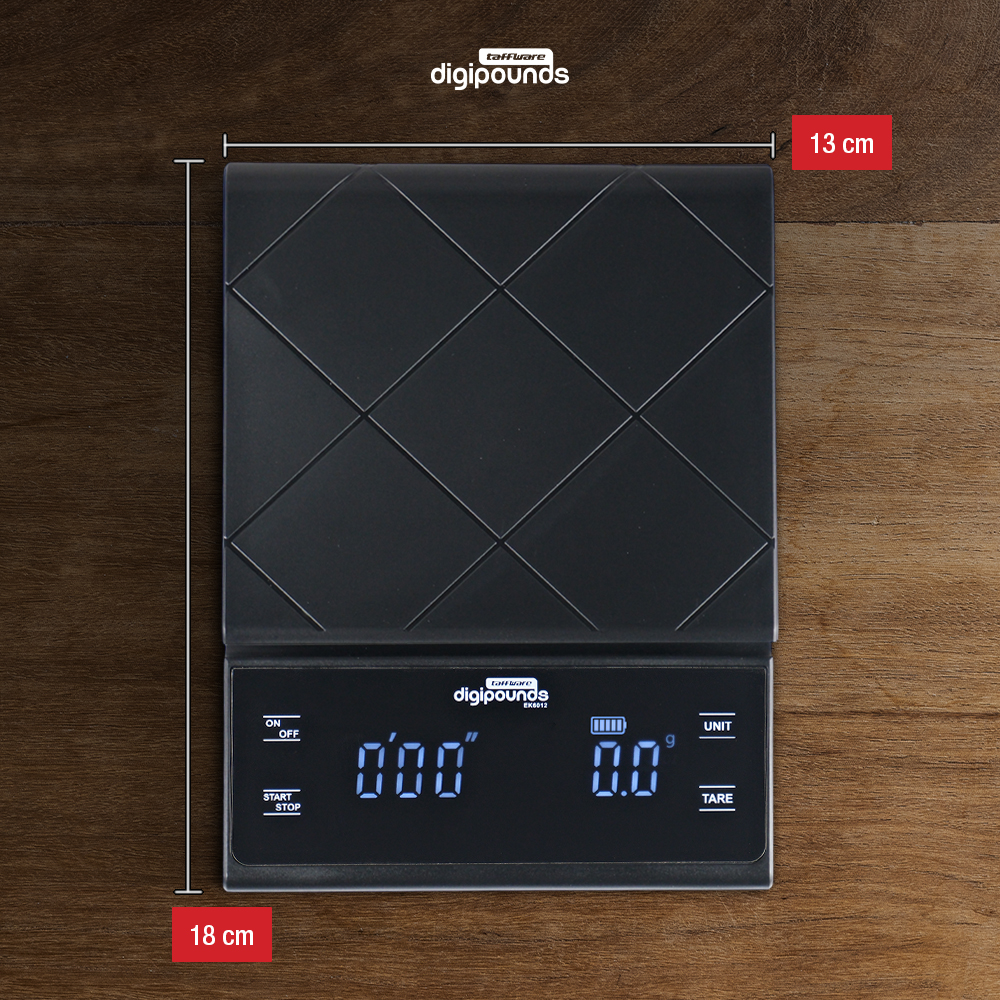 Gambar produk Taffware Digipounds Timbangan Kopi Digital USB Coffee Scale 0.1g 3kg - EK6012 - 7