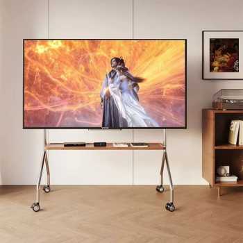 Taffware Bracket TV Floor Stand Wheel 1 Layer VESA 600x400 40-75 Inch - BXG01