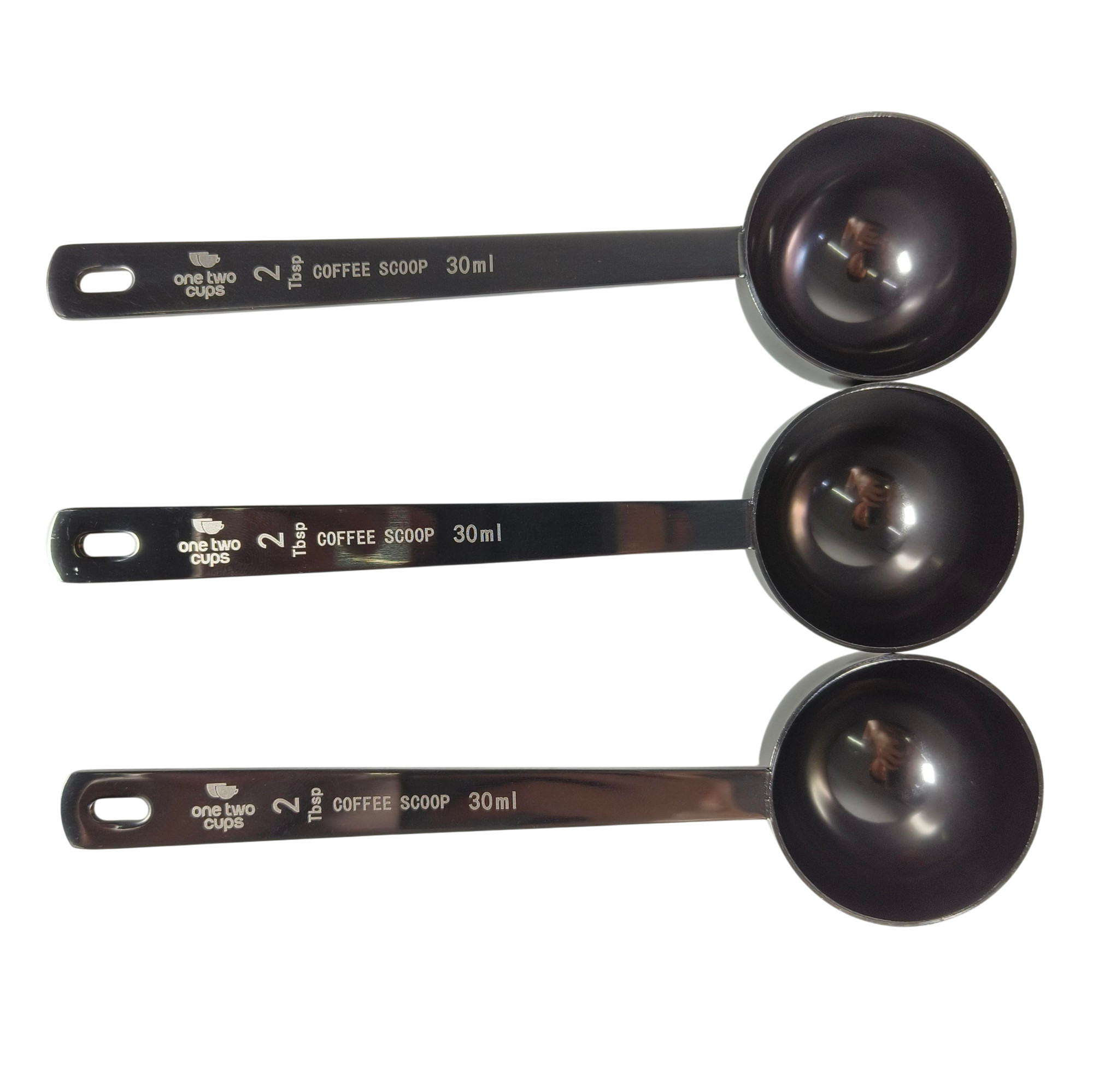 One Two Cups Sendok Takar Kopi Measuring Spoon Stainless Steel 3 PCS 30ml - PR3 Gambar produk One Two Cups Sendok Takar Kopi Measuring Spoon Stainless Steel 3 PCS 30ml - PR3 - 1