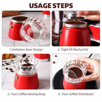 Gambar produk OAN Dosing Ring Moka Pot Espresso Alat Distribusi Bubuk Kopi 78mm - Z20-20 - 7