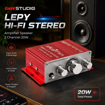 Gambar produk TaffSTUDIO LEPY HiFi Stereo Amplifier Speaker Audio 2 Channel 20W - HY-2001