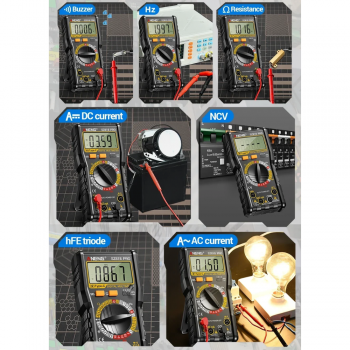 Gambar produk ANENG Digital Multimeter Voltage Tester Battery Test NCV 1999 Count - SZ818 Pro - 3
