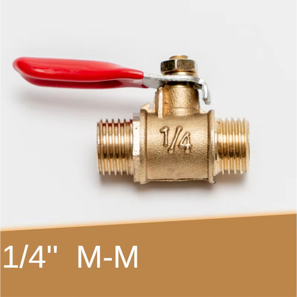 NFJM Ball Valve Stop Keran Mini Copper Gas Water Long Nose Handle Male to Male 1/4" - DN20 Gambar produk NFJM Ball Valve Stop Keran Mini Copper Gas Water Long Nose Handle Male to Male 1/4" - DN20 - Kemasan