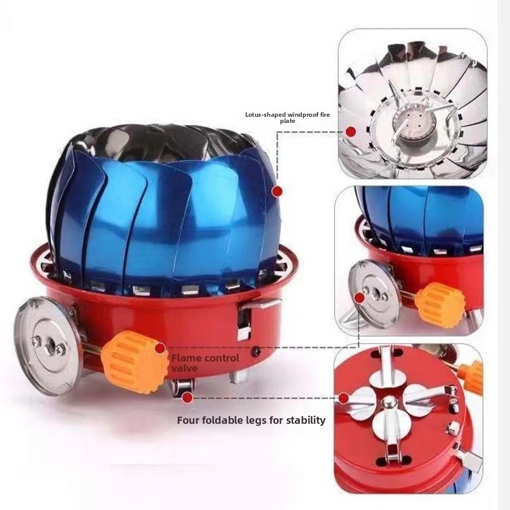 RLAND Kompor Gas Portable Mini Lipat Ultralight 1 Burner Camping Stove - ST522 Gambar produk RLAND Kompor Gas Portable Mini Lipat Ultralight 1 Burner Camping Stove - ST522 - 2