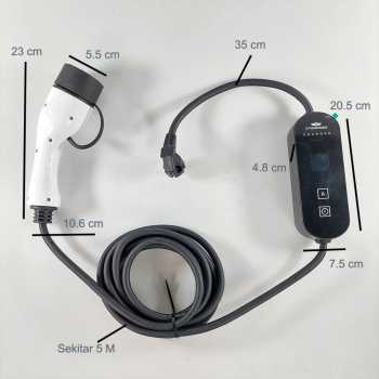 Gambar produk OTOHEROES Charger Mobil Listrik EV 1-Phase 16A 3.5kW EU to Type2Female - MDM51 - 7