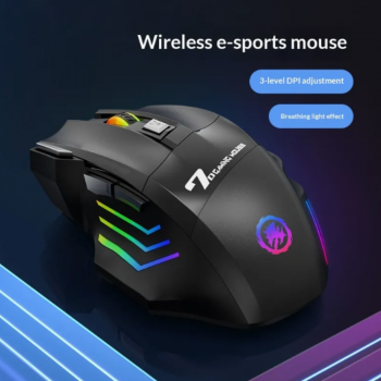 Gambar produk NUOLUX Mouse Gaming Wireless 2.4GHz Bluetooth Ergonomic 7 Key 3200DPI - X7