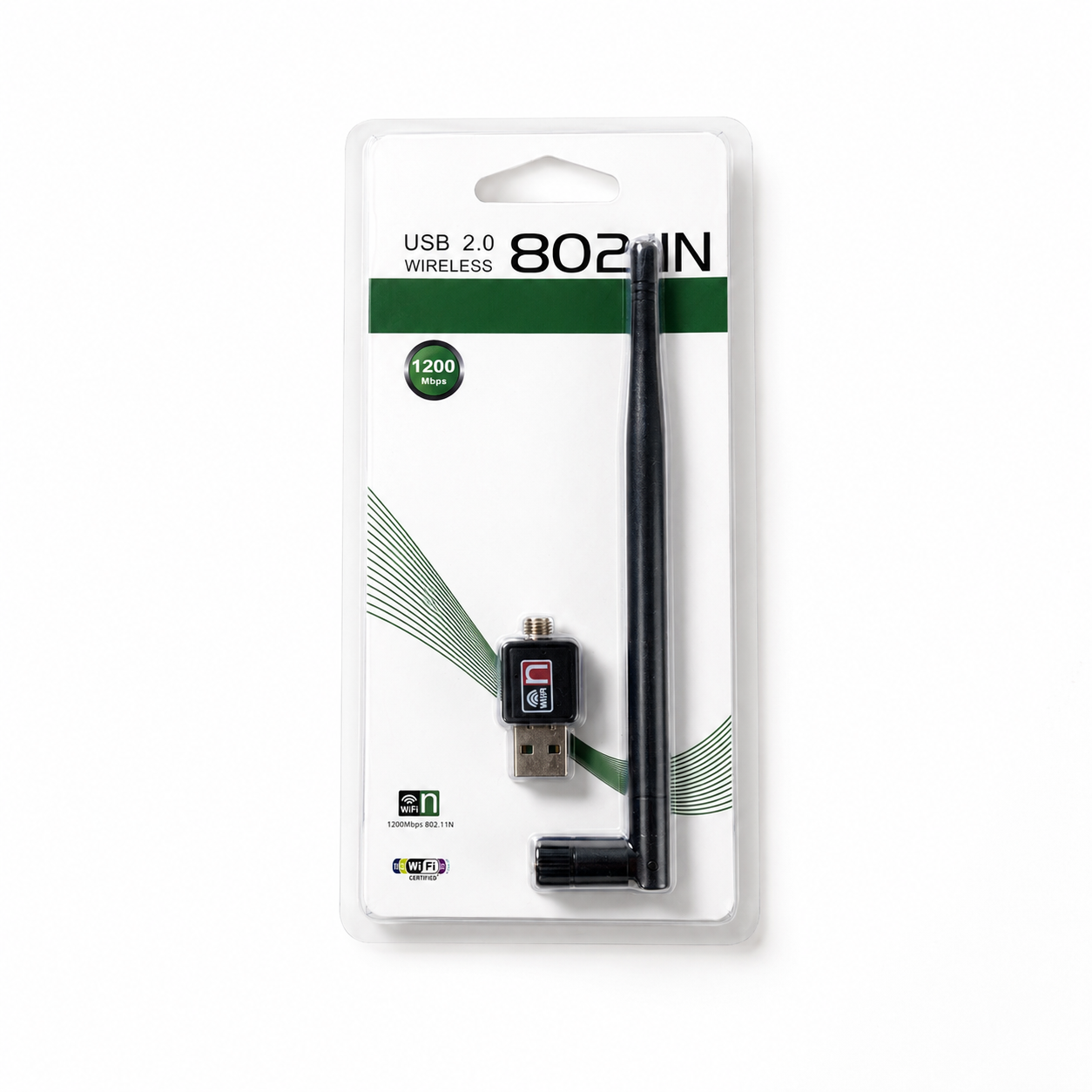 Taffware USB WiFi Dongle 802.11N 150Mbps with Antena 5dBi Realtek 8188 Gambar produk Taffware USB WiFi Dongle 802.11N 150Mbps with Antena 5dBi Realtek 8188 - Kemasan