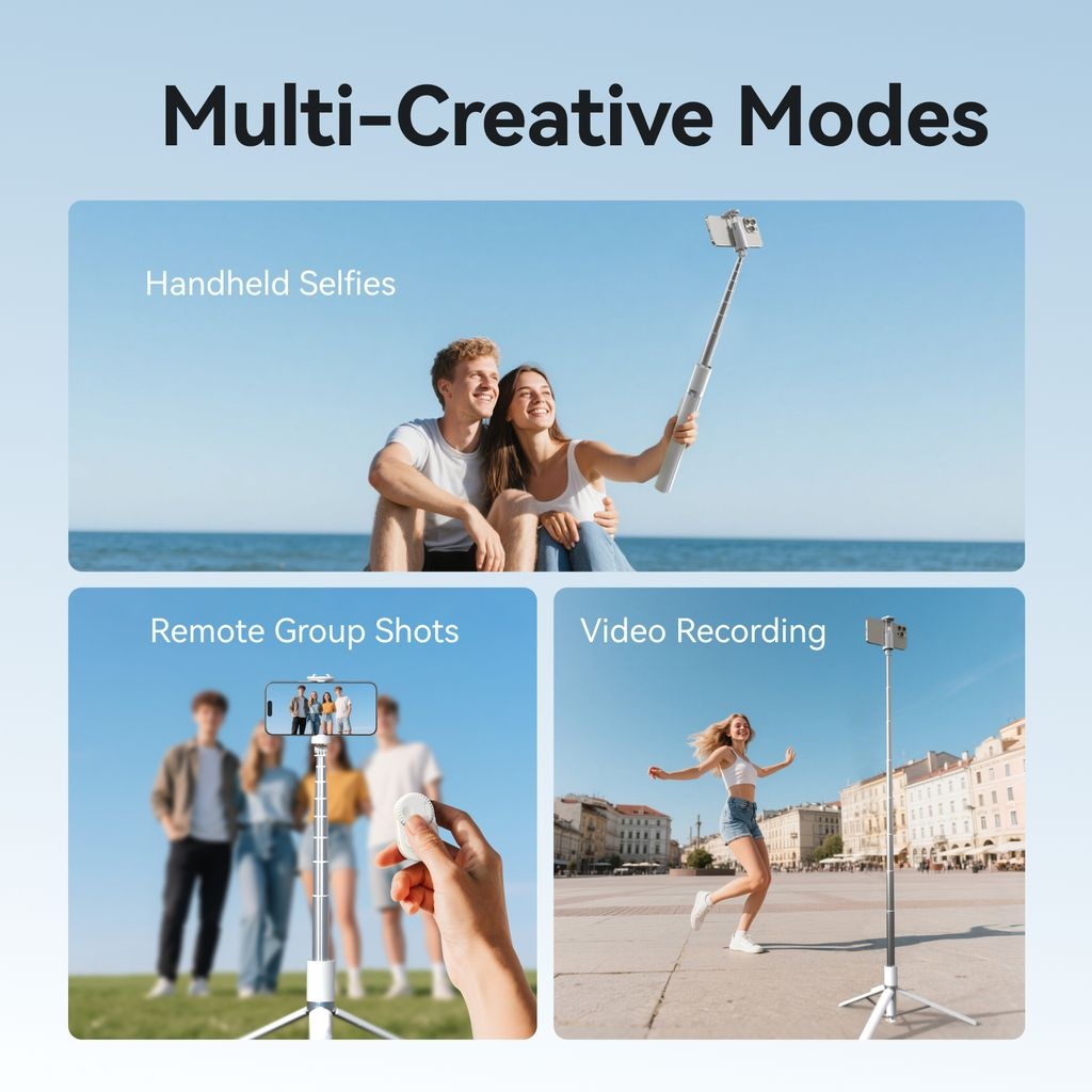 TELESIN Tripod HP Tongsis Monopod Bluetooth Remote Adjustable 1.7M - P1-TSS-003 Gambar produk TELESIN Tripod HP Tongsis Monopod Bluetooth Remote Adjustable 1.7M - P1-TSS-003 - 8