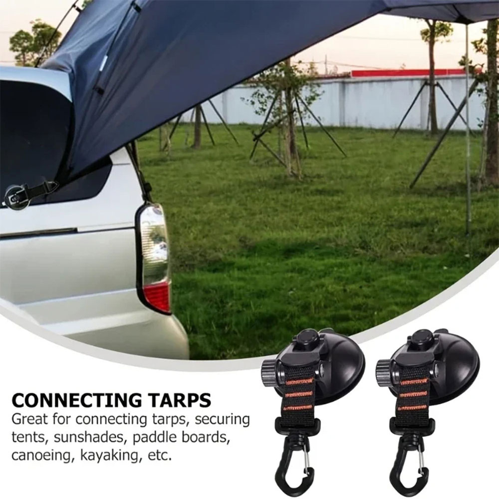 URJI Suction Cup Pengait Tali Flysheet Awning Camping Campervan 8 PCS - 4X Gambar produk URJI Suction Cup Pengait Tali Flysheet Awning Camping Campervan 8 PCS - 4X - 6