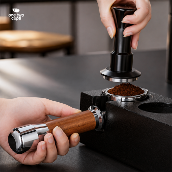 Gambar produk One Two Cups Portafilter Bottomless Naked Detachable Stainless 51mm - NP55 - 7