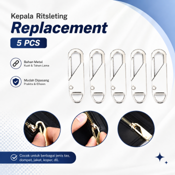 KALAX Kepala Ritsleting Pengganti Zipper Head Replacement 5 PCS - KA09