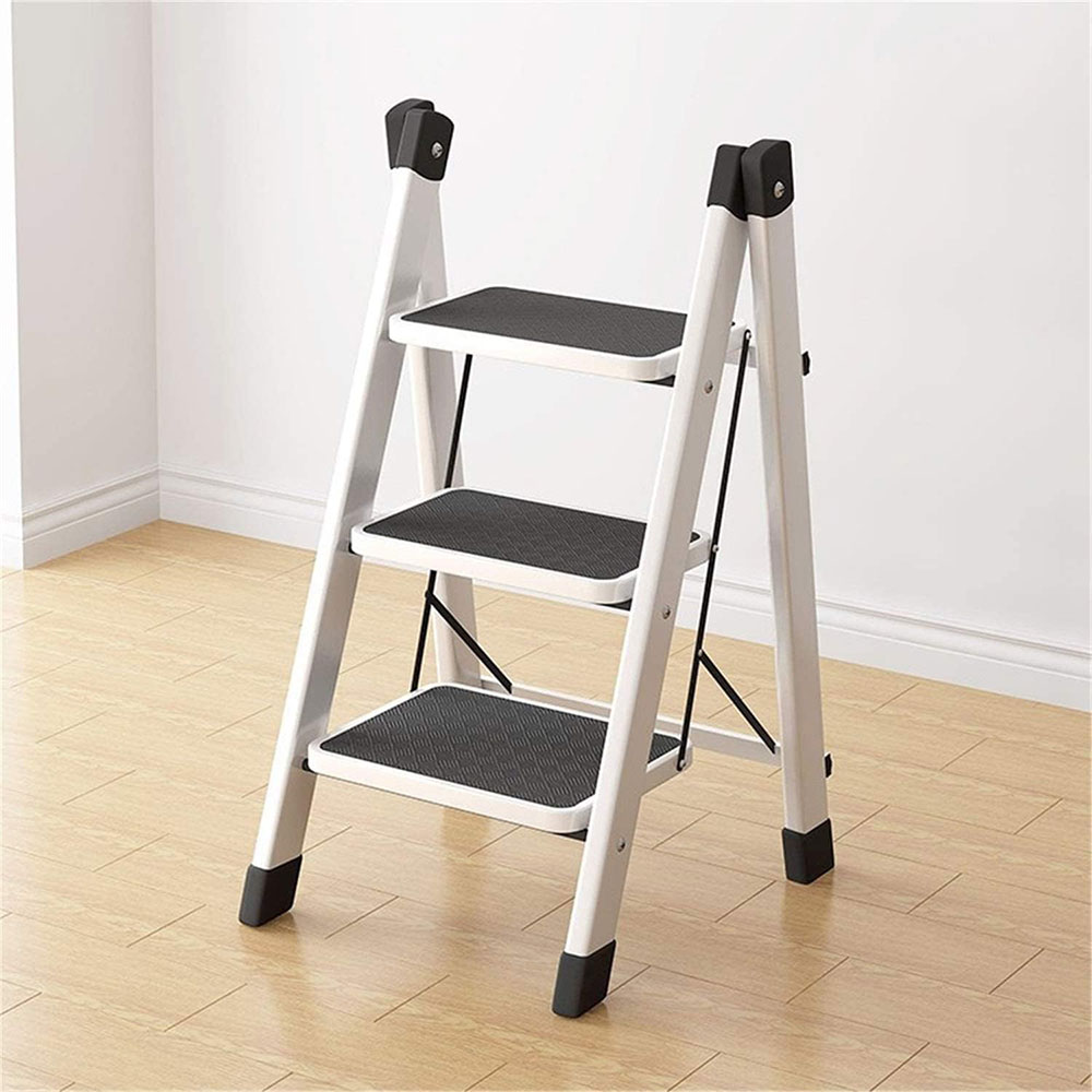 Gambar produk Clu Tangga Lipat Rumah Multifungsi Kitchen Carbon Steel 3 Tingkat - HB120 - 6