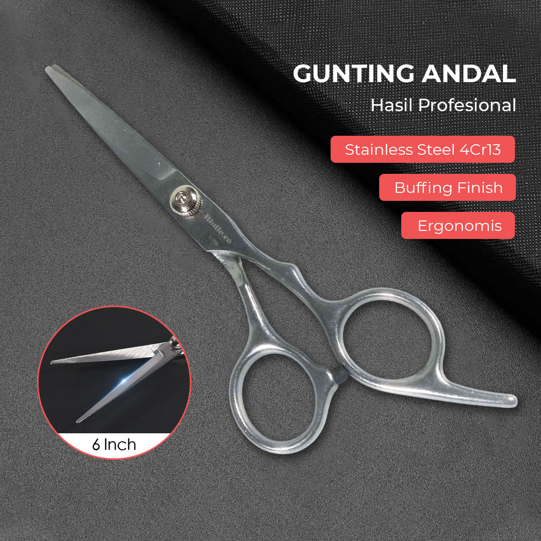Biutte.co Gunting Rambut Lurus Flat Cut Buffing Stainless Steel 4Cr13 - BHT002 Gambar produk Biutte.co Gunting Rambut Lurus Flat Cut Buffing Stainless Steel 4Cr13 - BHT002 - Utama
