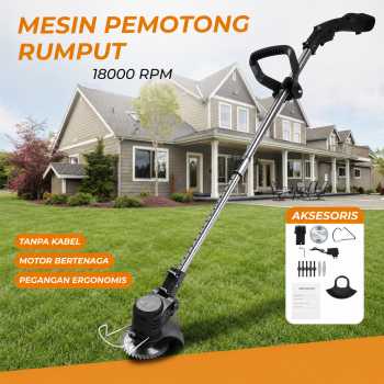 Vasily Mesin Pemotong Rumput Ranting Electric Grass Trimmer 1500mAh - HT-901