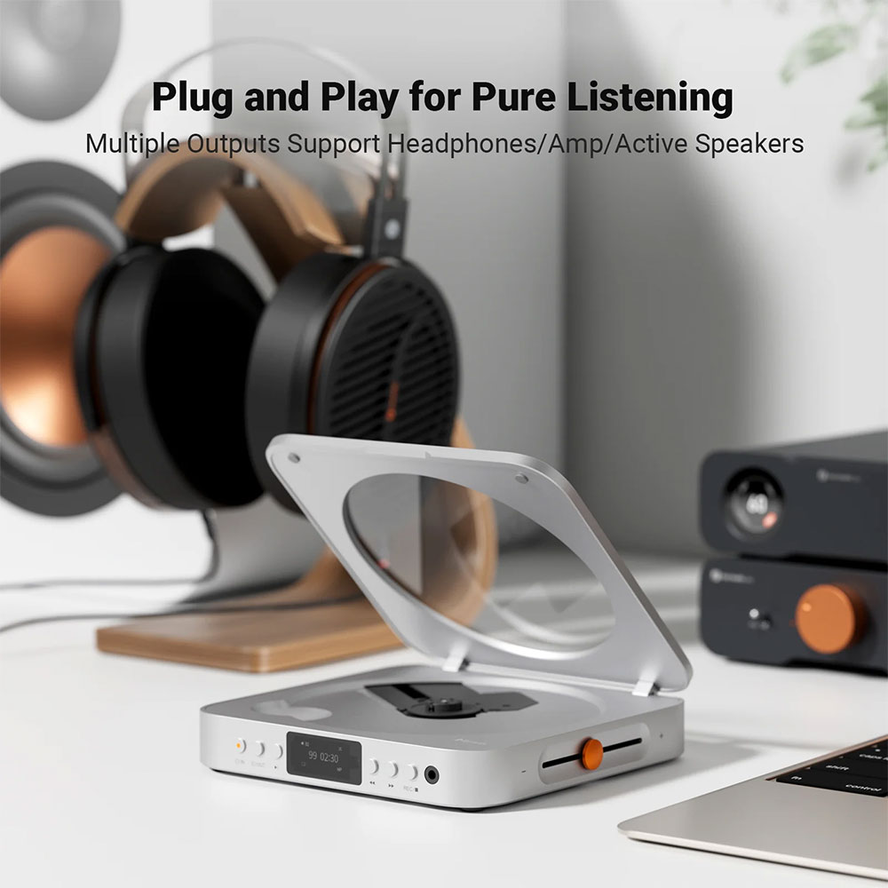 Fosi Audio CD Player HiFi USB Playback CD Ripping 210mWx2 TPA6120 - Merak CD Gambar produk Fosi Audio CD Player HiFi USB Playback CD Ripping 210mWx2 TPA6120 - Merak CD - 3