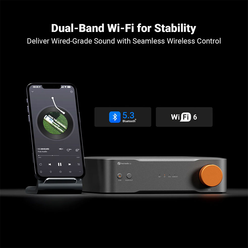 Fosi Audio Balance HiFi Streamer Amlogic A113X WiFi 6 Bluetooth 5.3 - S3 Gambar produk Fosi Audio Balance HiFi Streamer Amlogic A113X WiFi 6 Bluetooth 5.3 - S3 - 3