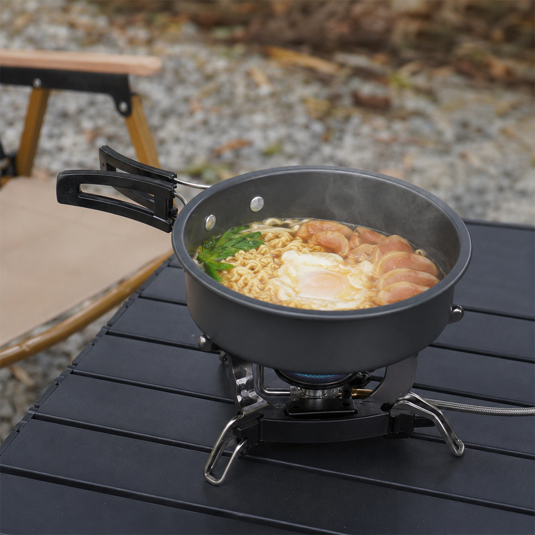 Set Panci Alat Masak Outdoor Camping Nesting Cooking Aluminium 7in1 - WH-200 Gambar produk Set Panci Alat Masak Outdoor Camping Nesting Cooking Aluminium 7in1 - WH-200 - 7