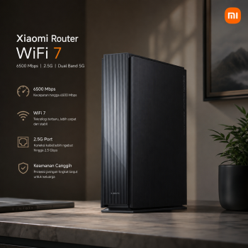 Xiaomi Router WiFi 7 Hub Gateway Ethernet Port 2.5G 5G 6500 Mbps - BE6500 Pro