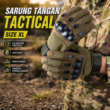 PAKLIF Sarung Tangan Tactical Gloves Hard Knuckle Full Finger - AF-10