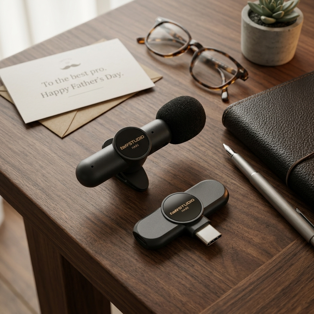 Gambar produk TaffSTUDIO Mic Wireless 2.4GHz Lavalier Mikrofon Vlogger USB Type C - HA85 - 5