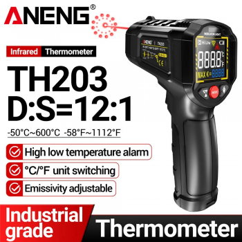 ANENG Termometer Industrial Digital Thermogun Infrared Red Dot Laser - TH203