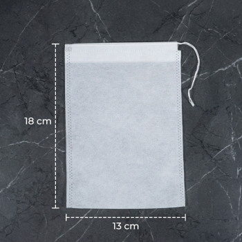 Gambar produk One Two Cups Kantong Teh Celup Kain Saringan Tea Bag Disposable 100PCS 13x18cm - M100 - 8