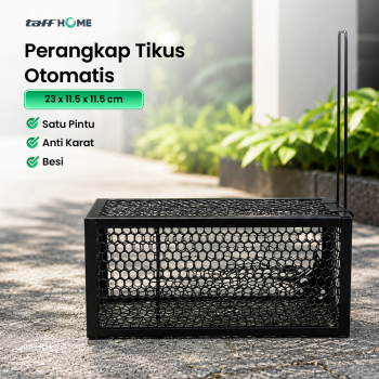 TaffHOME Jebakan Perangkap Tikus Kandang Besi Automatic Mousetrap - B-23
