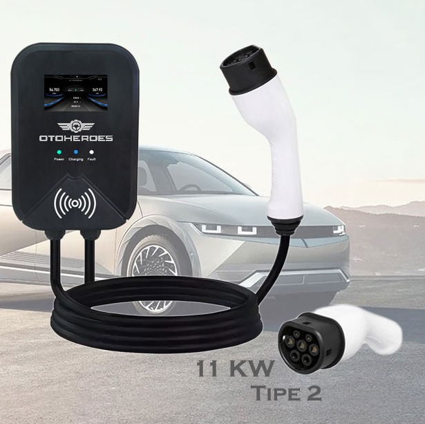 OTOHEROES Charger Mobil Listrik EV Swipe Card Type2 Female AC Charging 16A 11kW 3 Phase - PG01 Gambar produk OTOHEROES Charger Mobil Listrik EV Swipe Card Type2 Female AC Charging 16A 11kW 3 Phase - PG01 - 1
