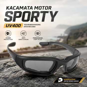 Acetato Kacamata Motor Sporty Dustproof Breathable UV400 - Z5401