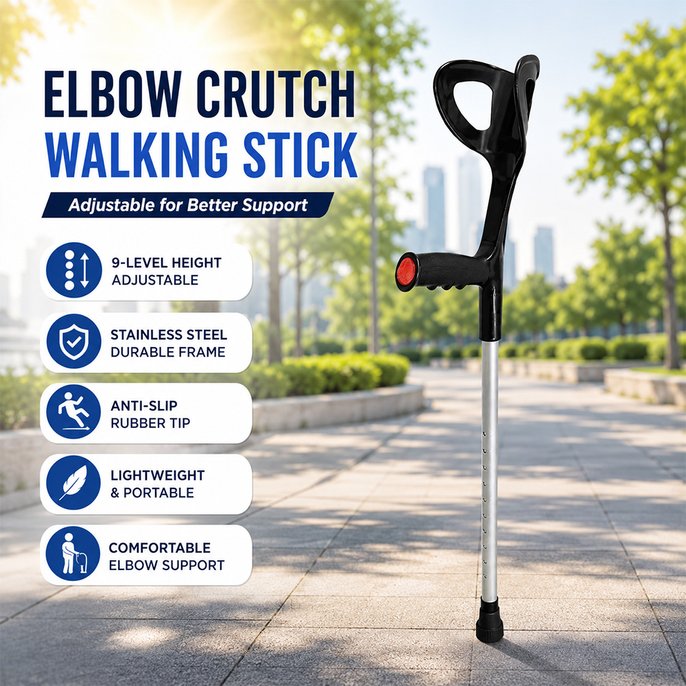 Gambar produk STYL Alat Bantu Tongkat Jalan F Walking Stick Elbow Crutch Adjustable - YC8300E - Utama
