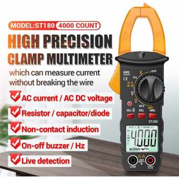 ANENG Digital Multimeter Tang Ampere Voltage NCV Tester Clamp - ST180