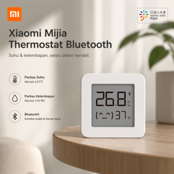 Gambar produk Xiaomi Mijia Thermostat Bluetooth Temperature Humidity Thermometer 2 - LYWSD03MMC