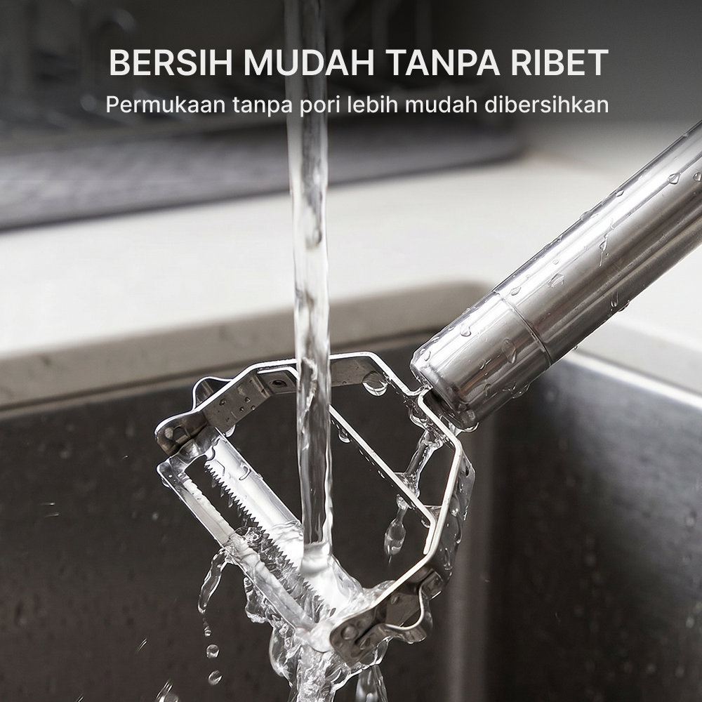 Gambar produk KNIFEZER Pisau Pengupas Buah Sayur Peeler Multifunction - YYC770 - 3