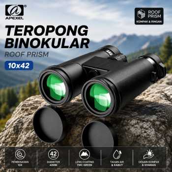 Gambar produk APEXEL Teropong Binocular Telescope Roof Prism 10x42 - APL-RB10X42